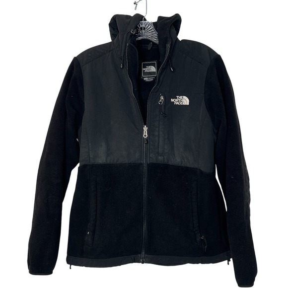 The North Face Denali Jacket Polartec Fleece Black Full Zip Up Women's Medium - Picture 1 of 6
